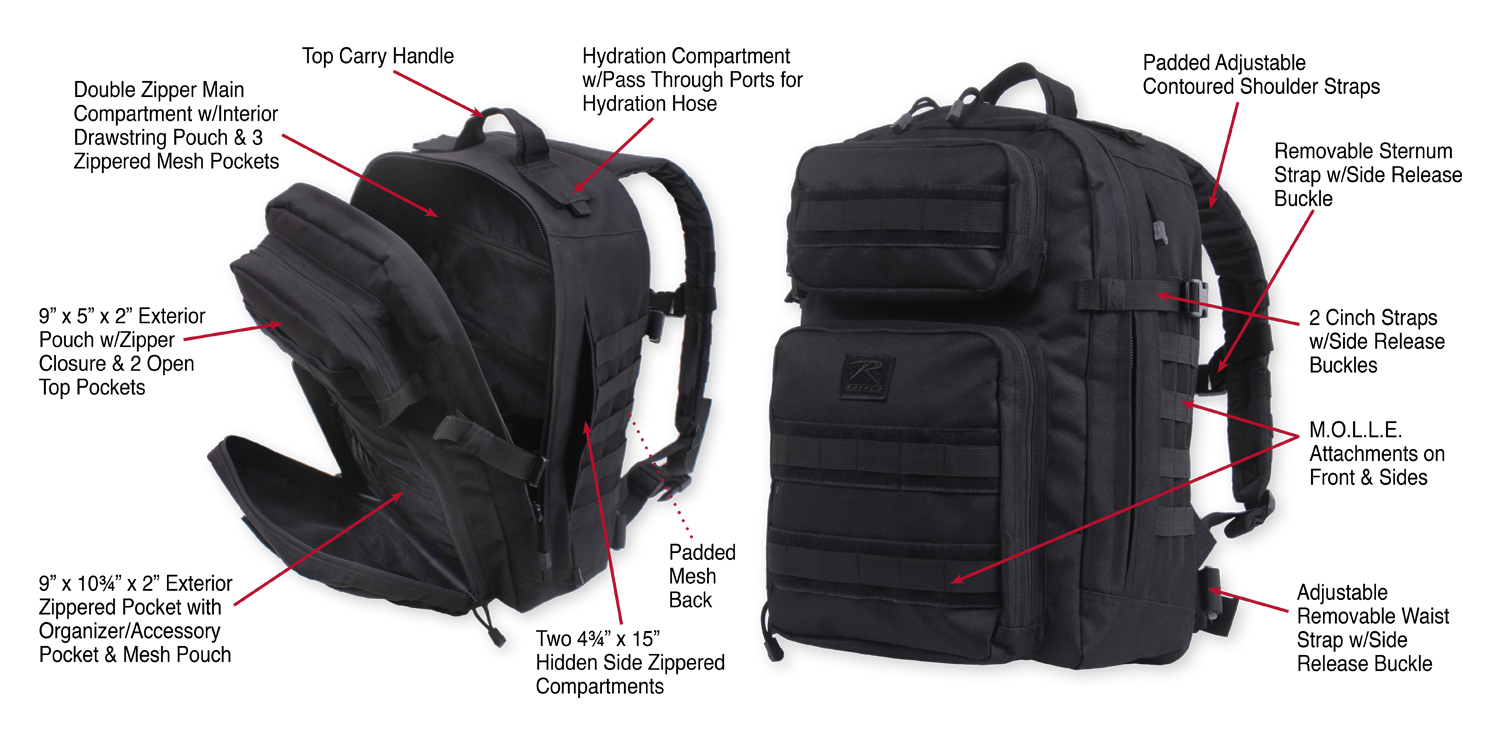 Rothco Fast Mover Tactical Backpack - Image 7