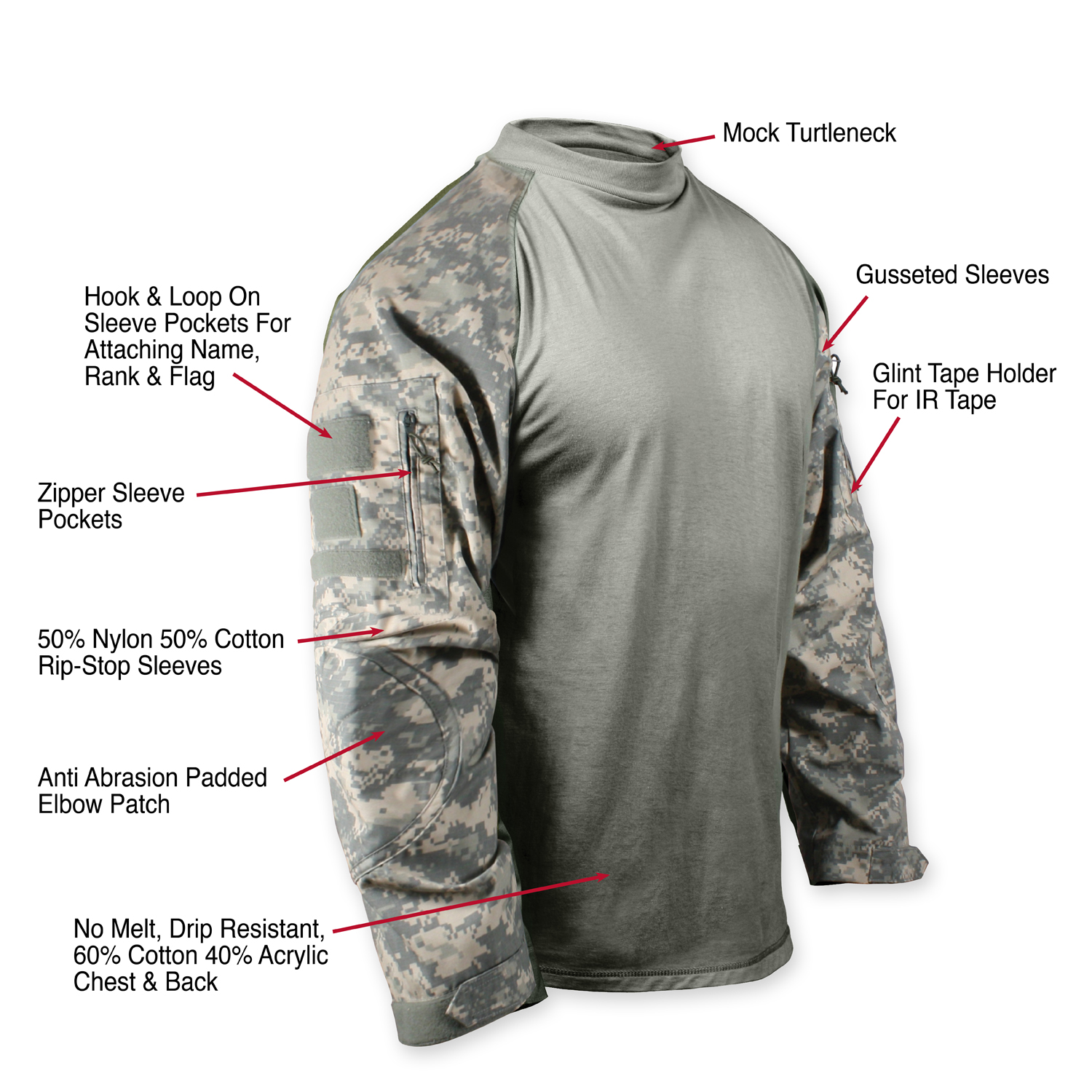 Rothco NYCO FR Fire Retardant Combat Shirt - Image 10
