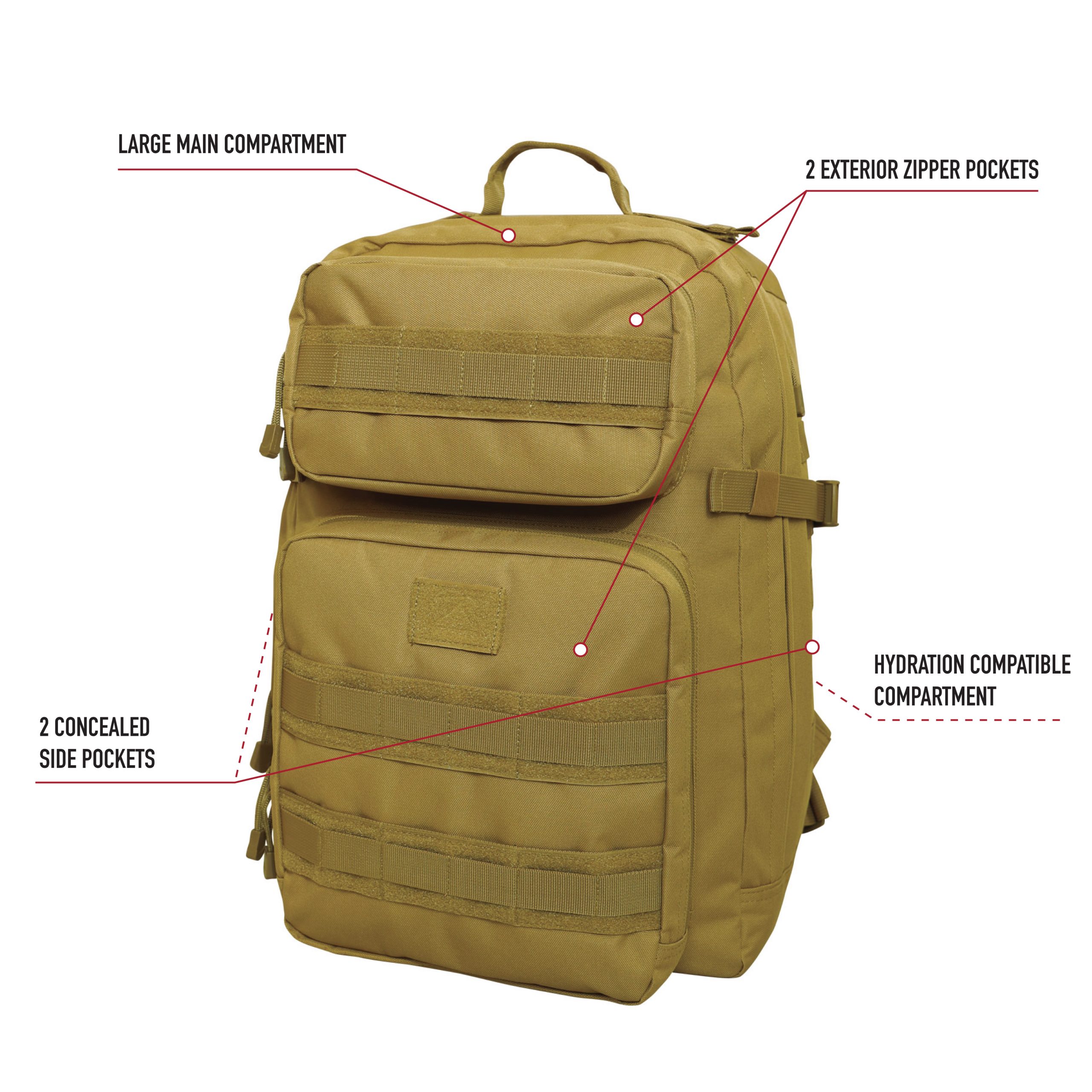 Rothco Fast Mover Tactical Backpack - Image 2