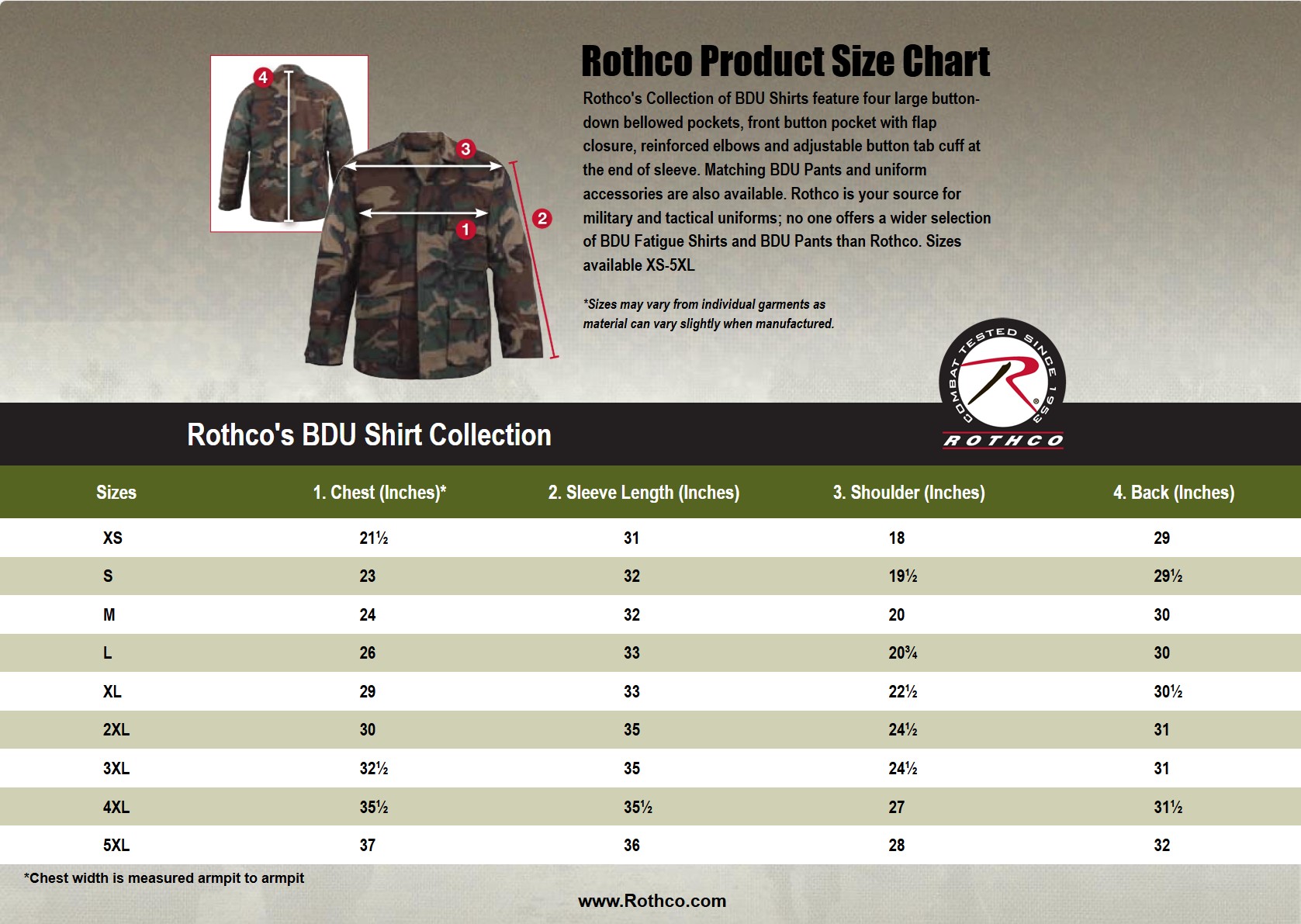 Rothco BDU and Digital ACU Shirt - Image 17